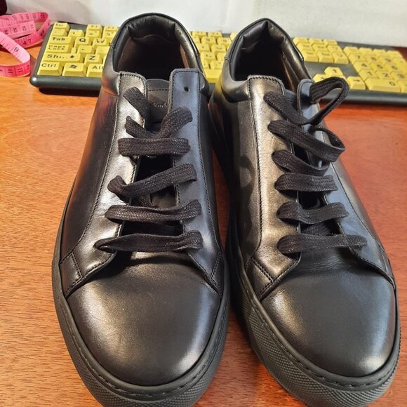 NEW ! To Boot New York Adam Derrick Men Leather Lace-up Sneaker Black US 11.5 main image 5
